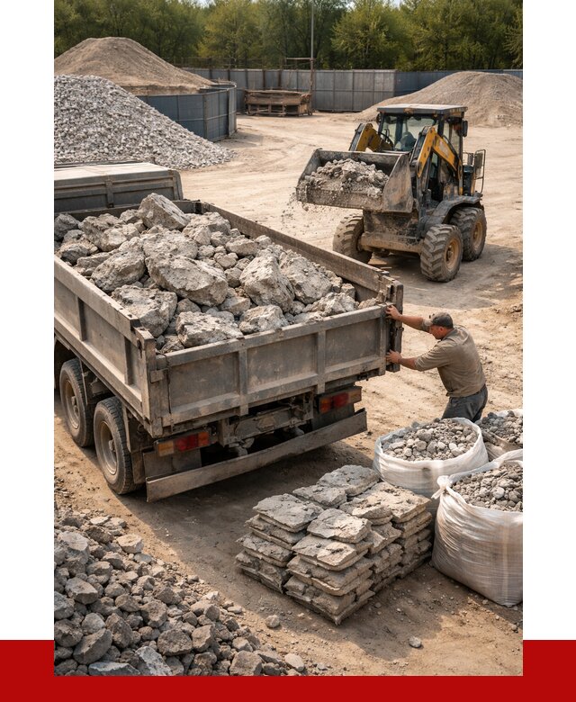 Купить бой бетона с доставкой в Кемерово от 4995 р. | ПРОНЕРУДКмр