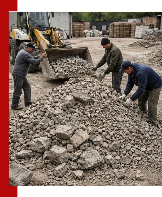 Демонтаж и вывоз бой бетона в Кемерово