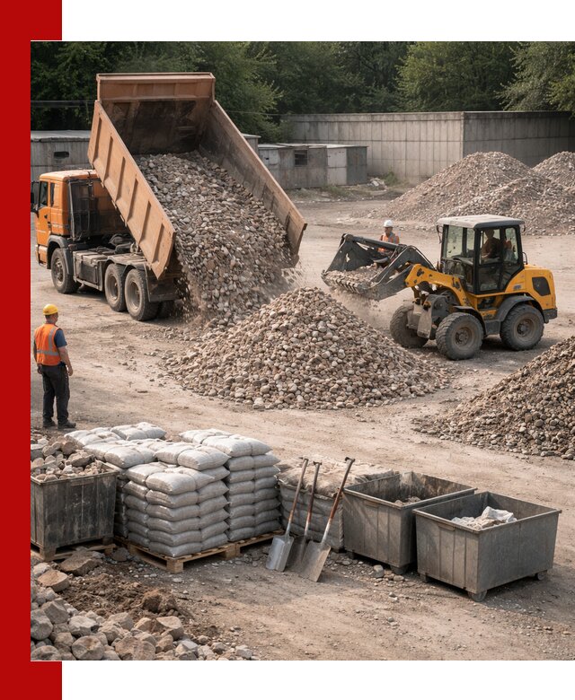 Вторичные материалы для отсыпки в Кемерово — поставка и доставка