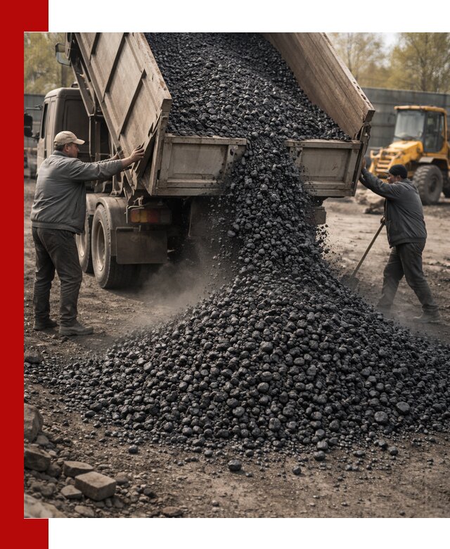 Доставка угля семечка самосвалами в Кемерово