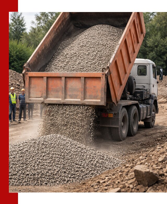 Доставка сыпучих материалов самосвалом в Кемерово быстро и надежно