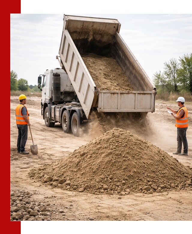 Доставка самосвалом 15 кубов в Кемерово за город и по городу