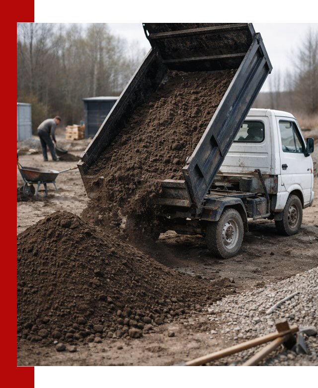 Аренда минисамосвала в Кемерово для доставки сыпучих материалов