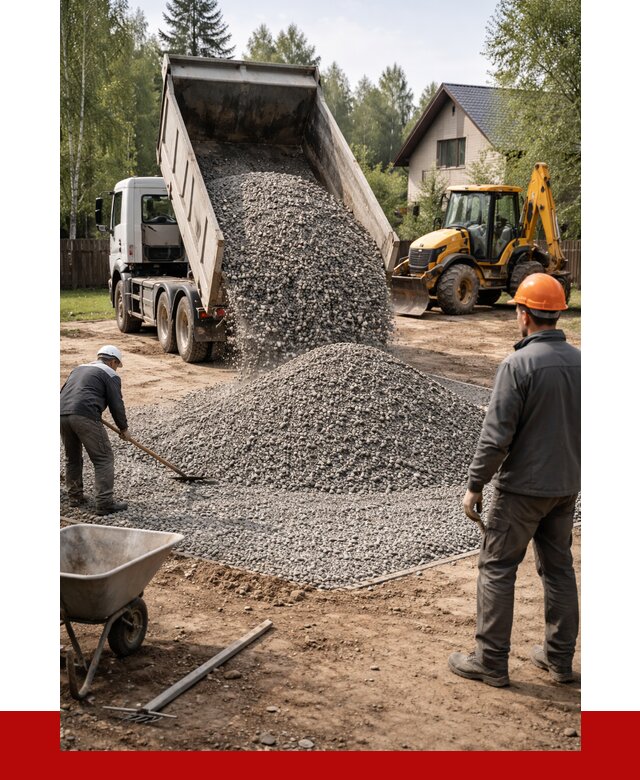 Отсыпка участка щебнем в Кемерово от 6764 р. ПРОНЕРУДКмр