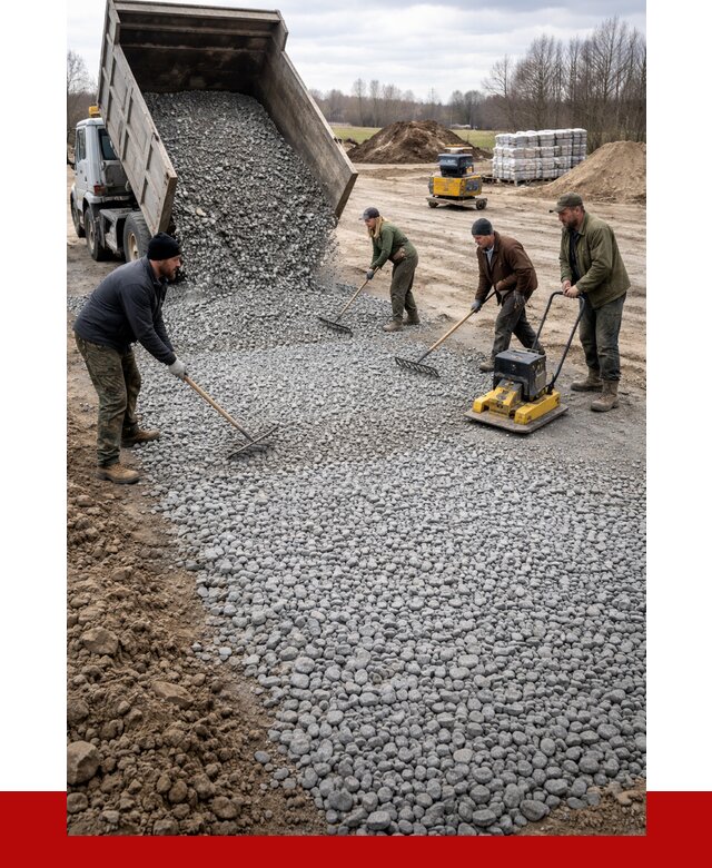 Устройство щебеночной подушки в Кемерово от 4683 р. ПРОНЕРУДКмр