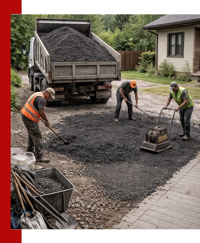 Асфальтовая крошка для двора с доставкой в Кемерово